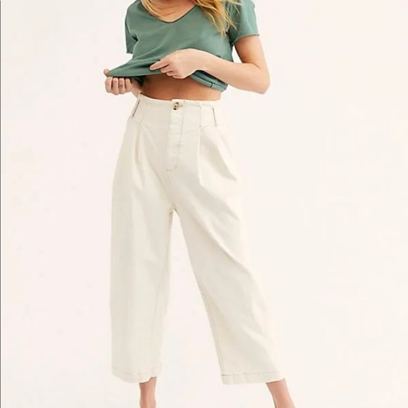 free people Pleated Carrot Jeans sz 6 - Picture 2 of 5